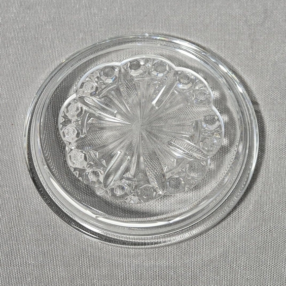 Baccarat Rosace Clear Crystal Glass Wine Bottle Decanter Coaster 5" w/ Box VTG - Picture 4 of 15